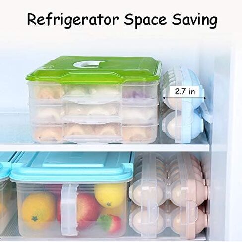 6 Grid Egg Storage Box Refrigerator Crisper Egg Protection Box Portable Egg Carriage Container For Camping Picnic Essential (10 Squares) in Kuwait