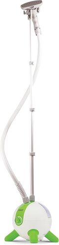 The Laundry POD Full Size Upright Clothes Steamer Wrinkle Release + Sterilizer for Garments, Laundry, Linen, Drapery + Cleaning, with Quick Heat, Fabric Brush & Hanger, Silver in Saudi Arabia