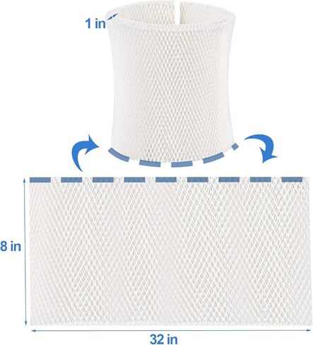 Replacement Humidifier Wicking Filter Fit for Emerson MAF1, Replacement Filter Fit for Emerson Humidifier, Model MA0950, MA1200, MA1201, MA09500, MA12000, MA12001, MA12010 (2 Pack) in Saudi Arabia