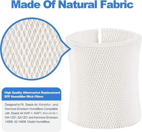 Replacement Humidifier Wicking Filter Fit for Emerson MAF1, Replacement Filter Fit for Emerson Humidifier, Model MA0950, MA1200, MA1201, MA09500, MA12000, MA12001, MA12010 (2 Pack) in Saudi Arabia