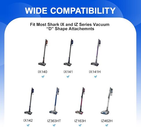LANMU Wall Mount Accessory Holder Compatible with Shark IX141 IZ462H IZ483H IZ163H IZ363HT IZ361H Pet Cordless Stick Vacuum Cleaner, D Shape Attachment Organizer Tool Storage in Saudi Arabia
