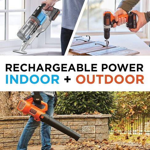 بيوند من بلاك اند ديكر مكنسة كهربائية اكستريم 20 فولت ماكس، ابيض (BSV2020WAPB)، رمادي in Kuwait