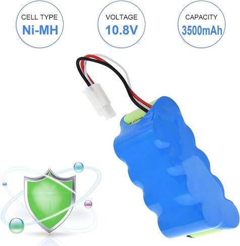 بطارية بديلة Feifango 10.8 فولت 3500 مللي أمبير في الساعة متوافقة مع Shark Navigator Freestyle XBT1106N SV1110 SV1106N SV1110N SV116N in Saudi Arabia
