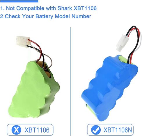 بطارية بديلة Feifango 10.8 فولت 3500 مللي أمبير في الساعة متوافقة مع Shark Navigator Freestyle XBT1106N SV1110 SV1106N SV1110N SV116N in Saudi Arabia