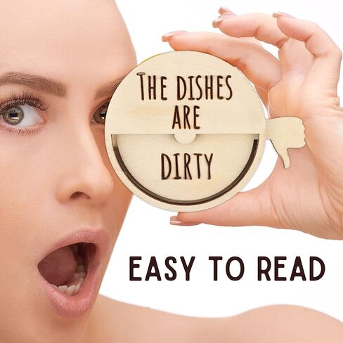 علامة تنظيف متسخة بمغناطيس لغسالة الأطباق | تنظيف المغناطيس القذر لغسالة الصحون | إكسسوارات غسالات الأطباق | مغناطيس غسالة الأطباق النظيف القذر | علامة مغناطيسية نظيفة وقذرة | منزلق مغناطيسي لغسالة الأطباق القذرة in Kuwait