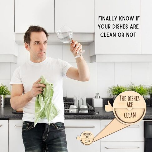علامة تنظيف متسخة بمغناطيس لغسالة الأطباق | تنظيف المغناطيس القذر لغسالة الصحون | إكسسوارات غسالات الأطباق | مغناطيس غسالة الأطباق النظيف القذر | علامة مغناطيسية نظيفة وقذرة | منزلق مغناطيسي لغسالة الأطباق القذرة in Kuwait
