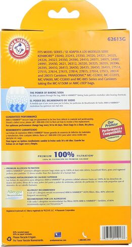 Arm & Hammer Premium Vacuum Bags, Kenmore Style C, Q, & 5055 - Odor and Allergen Eliminating, 3 bags in Saudi Arabia