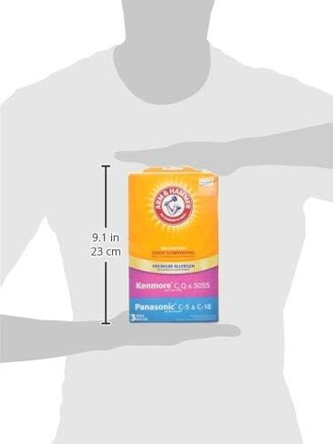 Arm & Hammer Premium Vacuum Bags, Kenmore Style C, Q, & 5055 - Odor and Allergen Eliminating, 3 bags in Saudi Arabia
