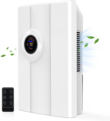 BCJJ Portable Dehumidifiers for Home, 68 OZ Quiet Small Dehumidifier With Drain Hose, Auto Shut Off, 24H Timer, Rapid Dehumidification & Custom Humidity Control Dehumidifiers for Bathroom, Bedroom, RV in Saudi Arabia