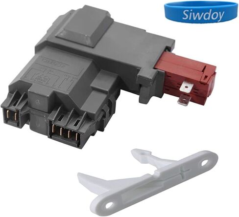 Siwdoy 131763202 Washer Door Lock Switch Assembly Compatible with Frigidaire, Electrolux 131763256, 131763255, 0131763202, 131269400, AP4455026, with 131763310 Striker in Kuwait