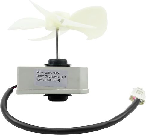KBL-48ZWT05-1202A Refrigerator Evaporator Fan Motor Assembly with Fan Blade DC 12V 2W 2200r/min Fit for Magic Chef Frigidaire 5304518492 3059900004 in Saudi Arabia