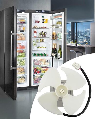 KBL-48ZWT05-1202A Refrigerator Evaporator Fan Motor Assembly with Fan Blade DC 12V 2W 2200r/min Fit for Magic Chef Frigidaire 5304518492 3059900004 in Saudi Arabia