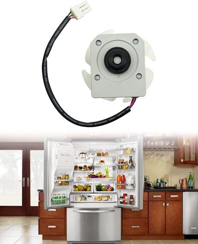 KBL-48ZWT05-1202A Refrigerator Evaporator Fan Motor Assembly with Fan Blade DC 12V 2W 2200r/min Fit for Magic Chef Frigidaire 5304518492 3059900004 in Saudi Arabia