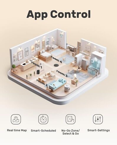 مكنسة Verefa Robot ذاتية التفريغ، سعة تصل إلى 70 يومًا، ملاحة LiDAR، مكنسة روبوتية وقت تشغيل 270 دقيقة، شفط 3000 باسكال، رسم الخرائط الذكية، كشف السجاد، تعمل مع التطبيق وأليكسا، مثالية للسجاد in Kuwait