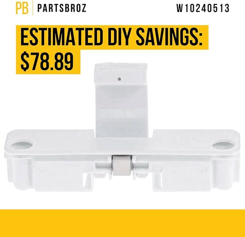 WPW10240513 W10240513 ضربة باب الغسالة [تتضمن نصائح DIY] من PartsBroz - أجزاء غسالة Whirlpool Kenmore Maytag المتوافقة - تحل محل AP6017583 PS11750882 - مناسبة تمامًا للغسالات ذات التحميل العلوي in Saudi Arabia