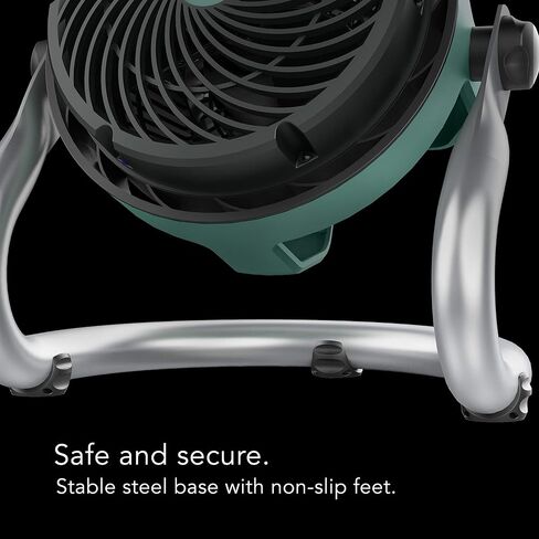 Vornado EXO51 Heavy Duty Air Circulator Shop Fan with Dustproof Motor (Green) and Vornado 133 Small Room Air Circulator Fan (Black) in Kuwait
