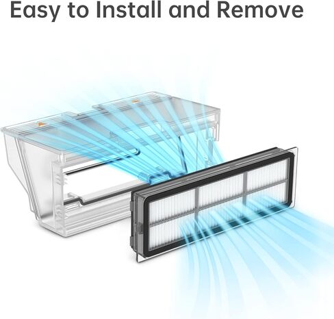 مرشح دريم تيك W10، فلتر بديل قابل للغسل متوافق مع مكنسة روبوت W10، مرشحات بديلة لترشيح الغبار (قطعتان) in Kuwait