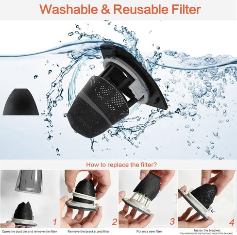 مكنسة كهربائية Hihhy 20 قطعة فلتر بديل، عصا غبار سلكية محمولة باليد H-611 (20 قطعة) in Kuwait