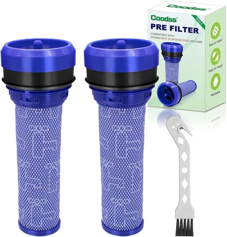 Coodss 2 حزمة من مرشحات عصا المحرك المسبق لـ Dyson DC28 DC37 DC39 DC53 مكنسة كهربائية، مجموعة مرشح الغبار قطعة بديلة رقم 923413-01 in Kuwait