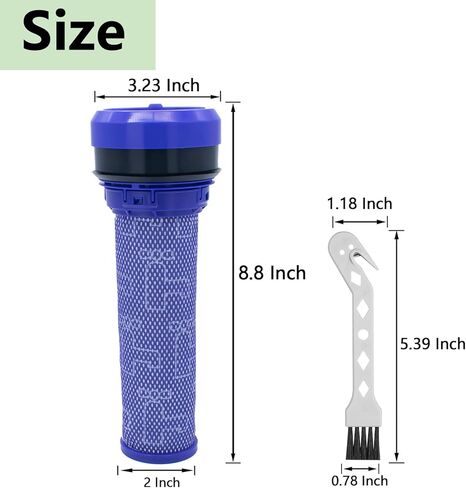 Coodss 2 حزمة من مرشحات عصا المحرك المسبق لـ Dyson DC28 DC37 DC39 DC53 مكنسة كهربائية، مجموعة مرشح الغبار قطعة بديلة رقم 923413-01 in Kuwait