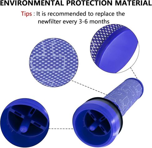 Coodss 2 حزمة من مرشحات عصا المحرك المسبق لـ Dyson DC28 DC37 DC39 DC53 مكنسة كهربائية، مجموعة مرشح الغبار قطعة بديلة رقم 923413-01 in Kuwait