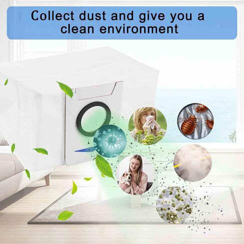 GYLBF 8 أكياس مكنسة كهربائية لـ ECOVACS DEEBOT X1 Omni، أكياس غبار لـ ECOVACS DEEBOT X1 Turbo، أكياس بديلة لـ ECOVACS DEEBOT X1 Plus Robot Vacuum in Kuwait