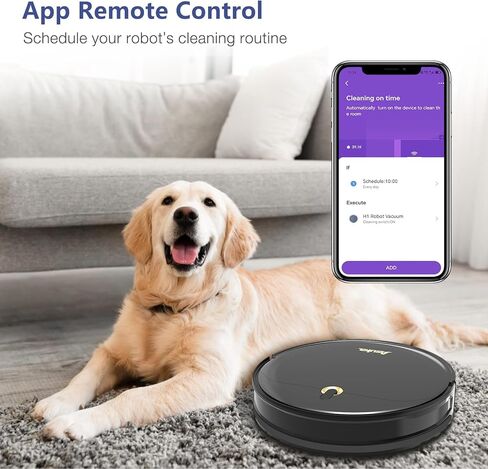 اسوكا مكنسة كهربائية روبوتية ذاتية التفريغ 3 في 1، مكنسة وممسحة روبوتية بقاعدة فارغة ذاتية بدون كيس، شفط قوي، ملاحة جيروسكوبية، تعمل مع تطبيق اليكسا وواي فاي للسجاد وشعر الحيوانات الاليفة والارضيات in Kuwait
