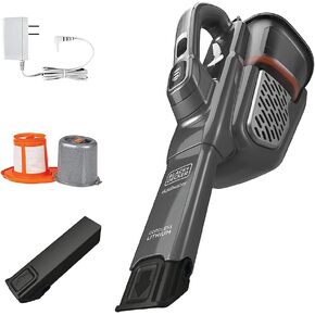 BLACK+DECKER dusbuster Handheld Vacuum, Cordless, Gray with Replacement Filter (HHVK415B01 & HHVKF10)
