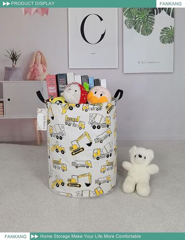Storage Basket,Nursery Hamper Canvas Laundry Basket Beige flag | Foldable with Waterproof PE Coating Organizer Bin for Kids Boys and Girls,Office,Bedroom,Clothes in Saudi Arabia
