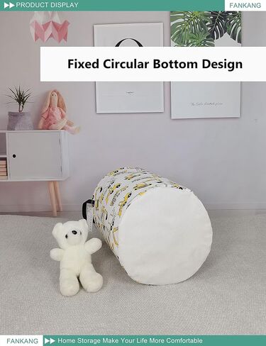 Storage Basket,Nursery Hamper Canvas Laundry Basket Beige flag | Foldable with Waterproof PE Coating Organizer Bin for Kids Boys and Girls,Office,Bedroom,Clothes in Saudi Arabia