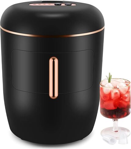 سطح عمل صانعة الثلج من كوميو، 10 قطع من الثلج الشفاف بتصميم قديم في 8 دقائق، 33 رطل/اليوم، خزان مياه 2.5 كيو تي و2 حجم ثلج (صغير/كبير)، آلة ثلج محمولة ذاتية التنظيف مع سلة ثلج ومجارف in Kuwait