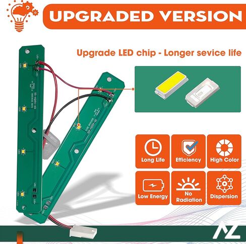 لوحات تجميع وحدة إضاءة LED لثلاجات AZ4U تستبدل لـ Whirlpool WRX735SDHZ00 WRF555SDFZ05 WRX735SDBM02 WRX735SDBM04 WRX735SDHZ01 WRF555SDFZ08 WRX735SDHZ WRX735SDBM WRF555SDFZ03 WRF555SDFZ04 in Kuwait
