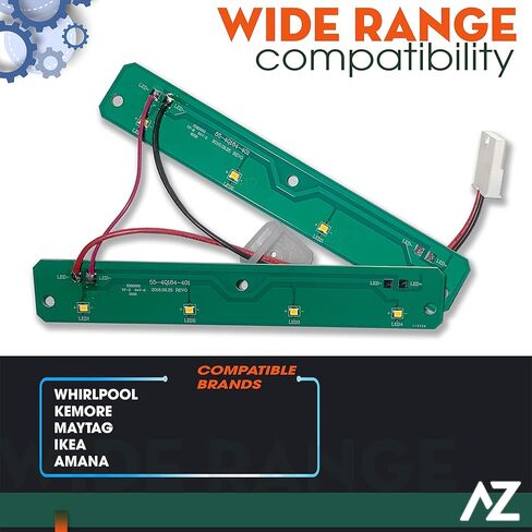 لوحات تجميع وحدة إضاءة LED لثلاجات AZ4U تستبدل لـ Whirlpool WRX735SDHZ00 WRF555SDFZ05 WRX735SDBM02 WRX735SDBM04 WRX735SDHZ01 WRF555SDFZ08 WRX735SDHZ WRX735SDBM WRF555SDFZ03 WRF555SDFZ04 in Kuwait