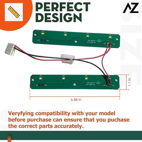 لوحات تجميع وحدة إضاءة LED لثلاجات AZ4U تستبدل لـ Whirlpool WRX735SDHZ00 WRF555SDFZ05 WRX735SDBM02 WRX735SDBM04 WRX735SDHZ01 WRF555SDFZ08 WRX735SDHZ WRX735SDBM WRF555SDFZ03 WRF555SDFZ04 in Kuwait