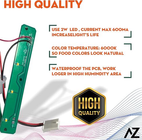 لوحات تجميع وحدة إضاءة LED لثلاجات AZ4U تستبدل لـ Whirlpool WRX735SDHZ00 WRF555SDFZ05 WRX735SDBM02 WRX735SDBM04 WRX735SDHZ01 WRF555SDFZ08 WRX735SDHZ WRX735SDBM WRF555SDFZ03 WRF555SDFZ04 in Kuwait