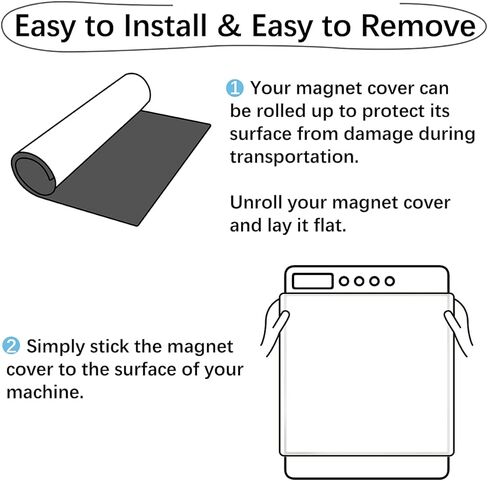 غطاء مغناطيسي لغسالة الأطباق لوحة الثلاجة المغناطيسية ملصقات الأجهزة خزانة المنزل 23 بوصة × 26 بوصة in Kuwait