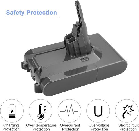 energup Battery Compatible with Dyson V8 SV10 Dyson V8 Series V8 Animal V8 Absolute V8 Motorhead V8 Fluffy Handheld Cordless Vacuum Cleaner Li-ion Dyson Battery 215681 in Saudi Arabia
