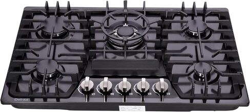 30 inch Gas Cooktops Dual Fuel Sealed 5 Burners Gas Cooktop Built-In Stainless Steel Gas Hob DK257-A03 Gas Cooktop in Kuwait