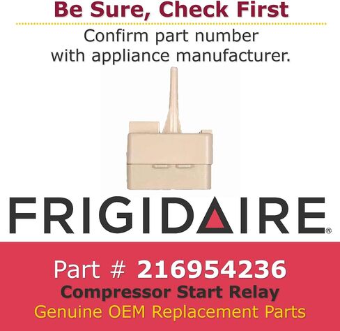 Frigidaire 216954215 OEM Compressor Start Relay for Freezers in Saudi Arabia
