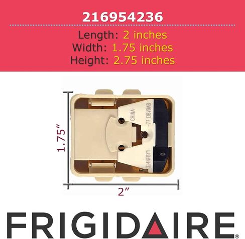 Frigidaire 216954215 OEM Compressor Start Relay for Freezers in Saudi Arabia