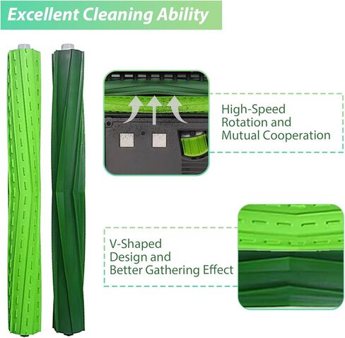 3 مجموعات من فرش استبدال S9 من FOSSO متوافقة مع مكنسة iRobot Roomba S9 (9150) S9+ S9 Plus (9550) S Series in Kuwait