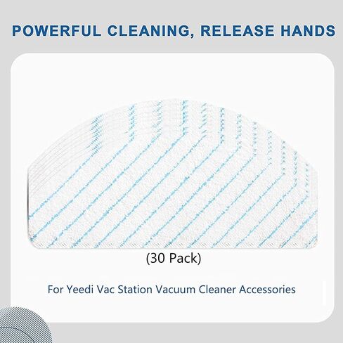 Accessories Kit for Yeedi Vac Station Robotic Vacuum Cleaner, 1 Main Brush,6 Side Brushes,4 Hepa Filter,4 Disposable mopping Pad,4 Washable Mop Pads,4 Dust Bags (1 Main Brush) in Saudi Arabia