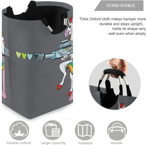 visesunny Collapsible Laundry Basket Funny Cat Cartoon Animal Large Laundry Hamper with Handle Toys and Clothing Organization for Bathroom, Bedroom, Home, Dorm, Travel in Saudi Arabia