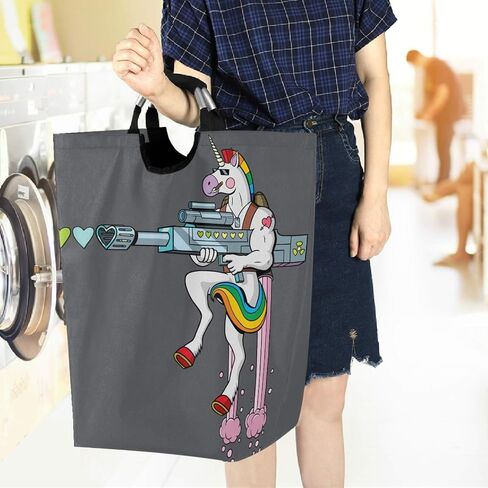 visesunny Collapsible Laundry Basket Funny Cat Cartoon Animal Large Laundry Hamper with Handle Toys and Clothing Organization for Bathroom, Bedroom, Home, Dorm, Travel in Saudi Arabia