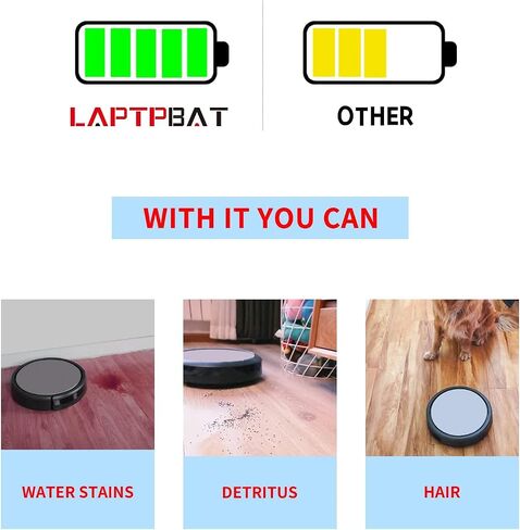 LAPTPBAT ABL-D1 لـ iRobot Roomba e e5 e6 وi i3 i4 i6 I7 i7+ i8 Plus سلسلة استبدال بطارية ليثيوم أيون 4INR19/65 DC 14.4V 1800mAh / 26Wh in Saudi Arabia