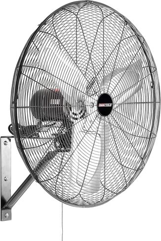 OEMTOOLS OEM24884 30" Oscillating Wall Fan 9500 CFM Max Wall Mount Oscillating Fan, Large Industrial Fan Wall Mount Fans, Oscillating Garage Fans, Wall Mounted Shop Fans, Heavy Duty, 30 Inch in Saudi Arabia