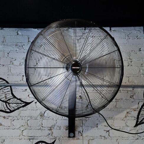 OEMTOOLS OEM24884 30" Oscillating Wall Fan 9500 CFM Max Wall Mount Oscillating Fan, Large Industrial Fan Wall Mount Fans, Oscillating Garage Fans, Wall Mounted Shop Fans, Heavy Duty, 30 Inch in Saudi Arabia