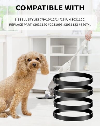 حزام تفريغ ZITFRI لطراز بيسيل 7/9/10 p/n 3031120#2031093#32074#3031123 PowerForce Helix Powerlifter CleanView Swivel Rewind Pet مكنسة كهربائية in Kuwait