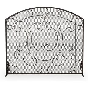 شاشة مدفأة معدنية من Christopher Knight Home Nydia بلون ذهبي مصقول in Kuwait