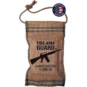 Fire-Arm Guard Gun Safe Dehumidifier, All Natural USA Made Moisture Absorbers - Lifetime Reusable Mini Humidity Pouch for Safes, Car, Closet, Shoe & Gym Bag, Children & Pet Friendly (Rifle Style) in Saudi Arabia